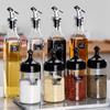Kitchen Seasoning Set: Glass Bottles for Oil, Spice Jars, Salt Shakers, Sugar Bowls, Soy Sauce and Vinegar Storage.