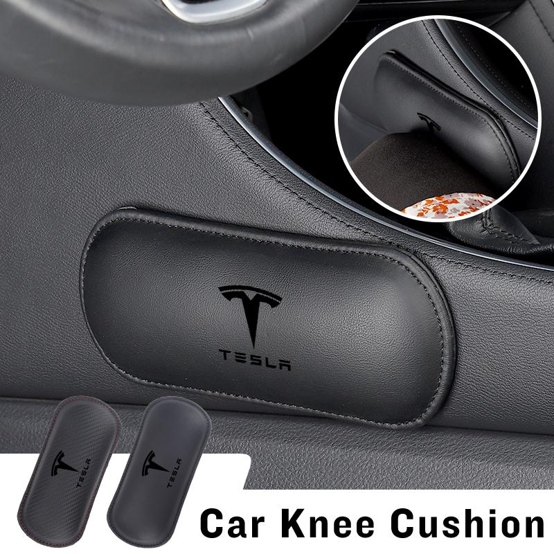 Car R Valve Core Knee Leg Protective Pad Foot Armrest Cushion For Tesla Model 3 Model S Model X Model Y Roadster