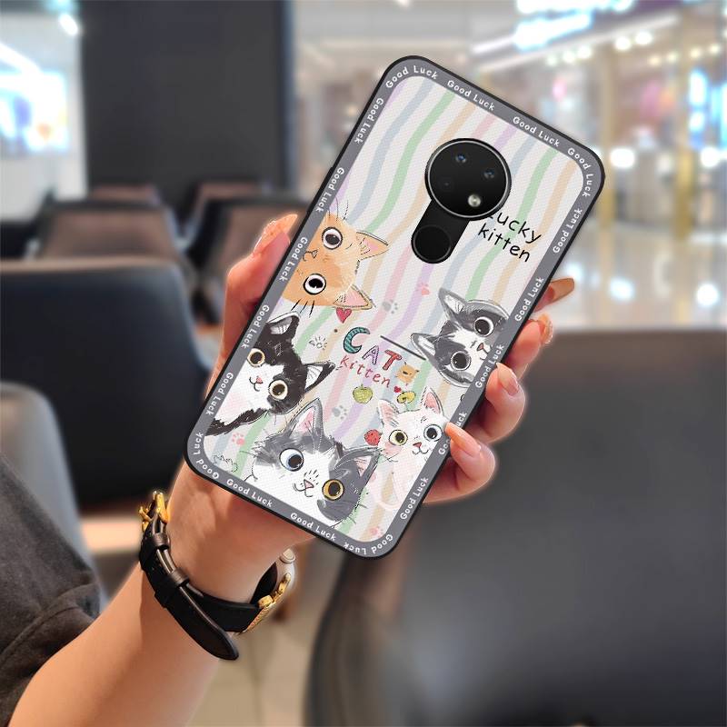 Dirt-resistant Durable Phone Case For Nokia 6.2/7.2 Silicone Anti-knock Graffiti Anti-dust Cartoon Phone Pouch Soft Case