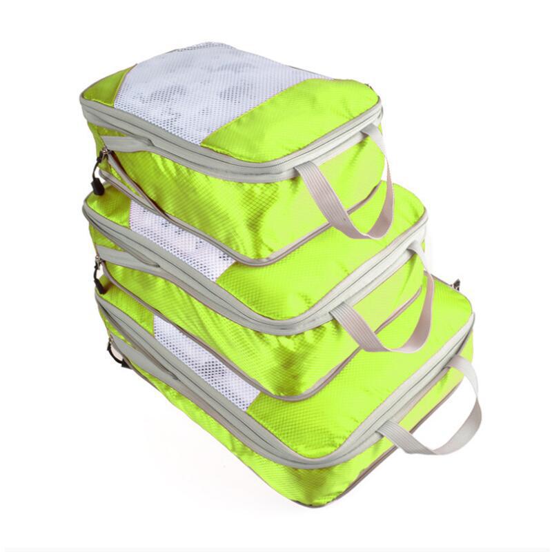 Popular Travel Storage Bag Set: 3-Piece Waterproof, Compressible Clothes Organizers