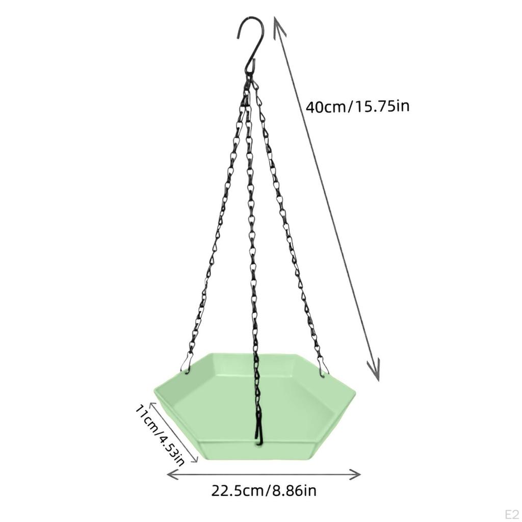 Bird Bath for Garden, Hanging Feeder, Water Bowl