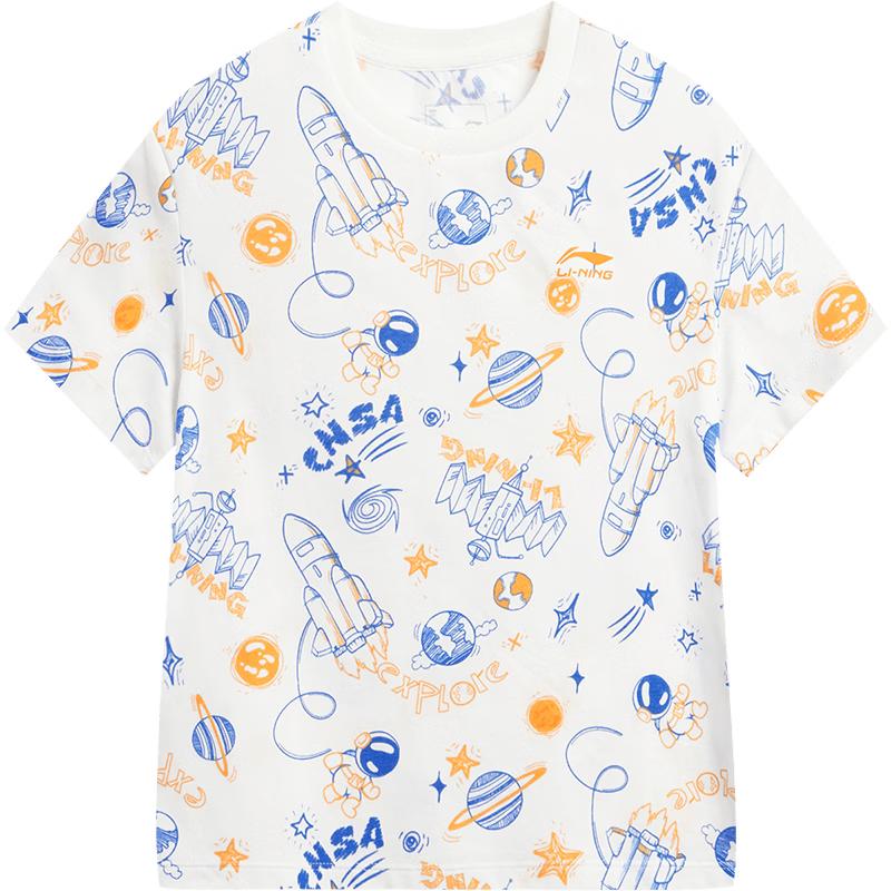 LI-NING Kids  Breathable Short Sleeve T-Shirt 110