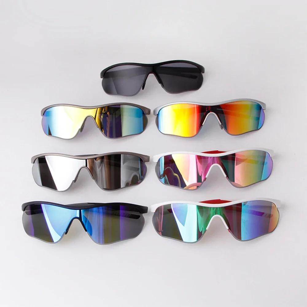 STORY Spring Hinge Sports Sunglasses UV Protection Mirrored Blue for Men Women Outdoor Cycling S3018G