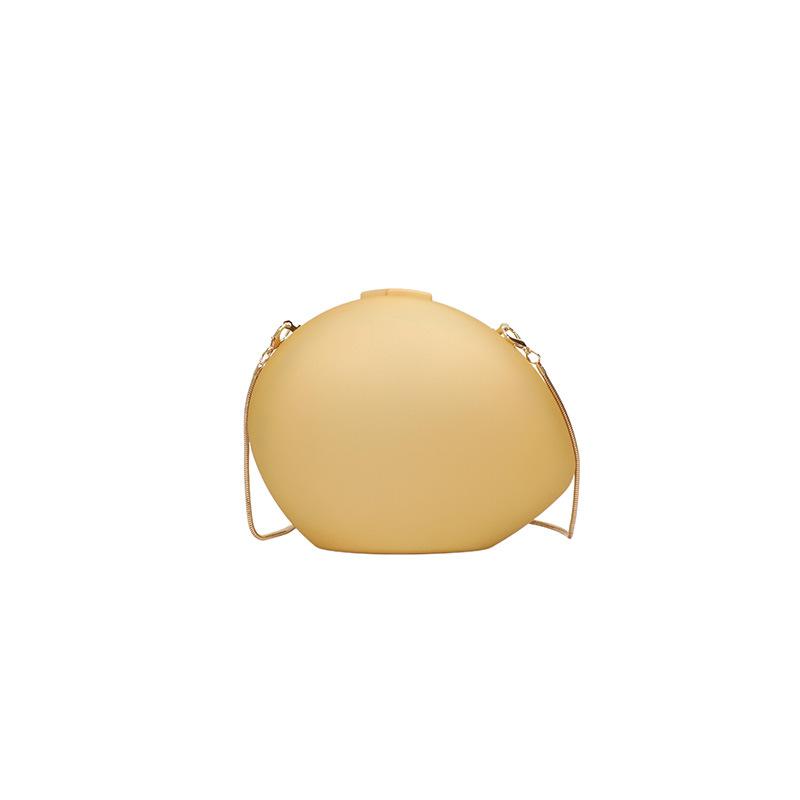 Personalized acrylic bag 2025 new European and American candy color goose egg bag women's retro shoulder chain dinner bag