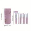 8-piece Makeup Brush Set with Storage Box, Makeup Brush Set with Cylindrical Box, Stick Shaped, Alcohol Free Nylon Brush