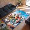 Personalized Crystal Velvet Carpet Custom Name Text,Fortnite Anti Slip Area Rug For Home Decoration