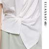 ELLASSAY Women's Designer Twist-Knot T-Shirt