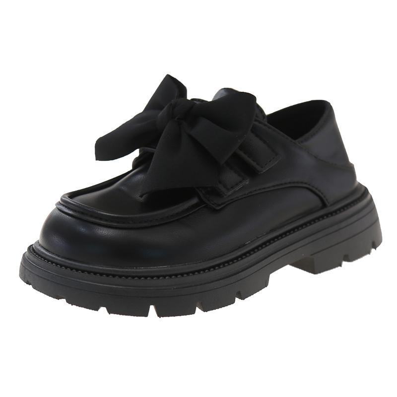 Spring And Autumn Girls' Leather Shoes With Soft Soles British Style Fashion Princess Shoes Kids Shoes