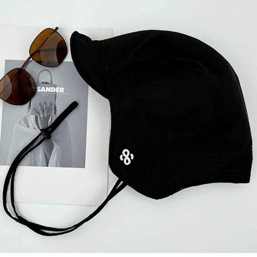 

Зимняя защита от холода, повседневные наушники, уникатая авиационная шапка с подкладкой black