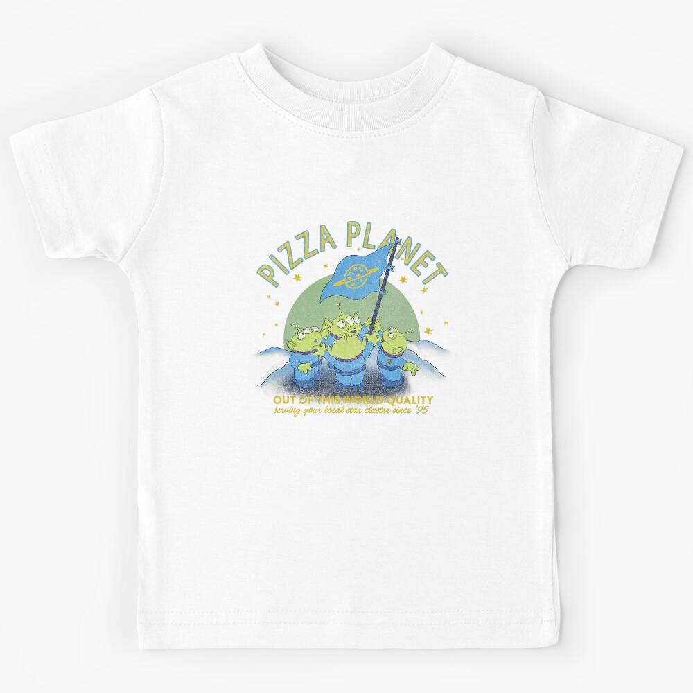 Aliens Planet Flag Cute Character Kids T-Shirt 100