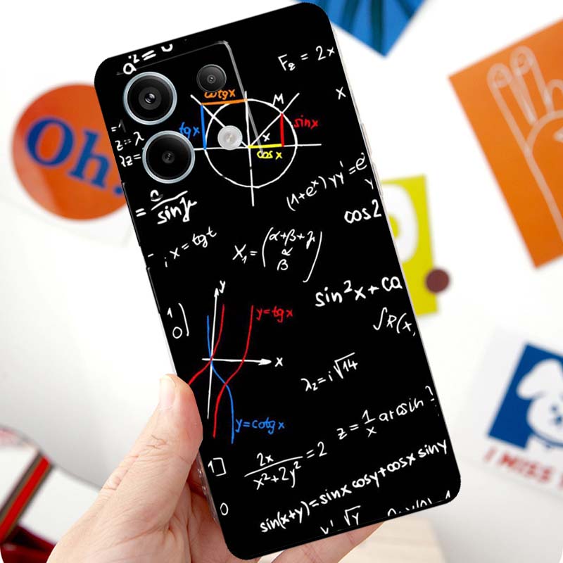 E=mc2 Mathematical Physical Formula Funda For Xiaomi Redmi Note 13 10 11 12 14 15 Pro Plus Case For Redmi 15 12C 13C 14C 10C 15C