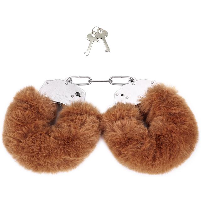 Plush Handcuffs Metal Alternative Tools Shackle Handcuffs SM Training Equipment Binding Adult Sex Toys for Women and Couples