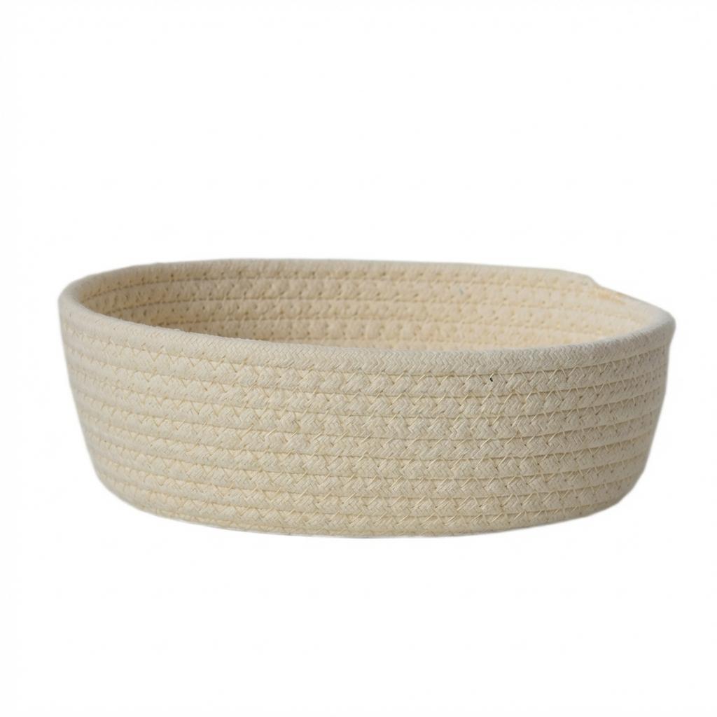 

Cotton Rope Woven Bread Proofing Basket European Style Hand-made Storage Basket For Home Baking And Decoration