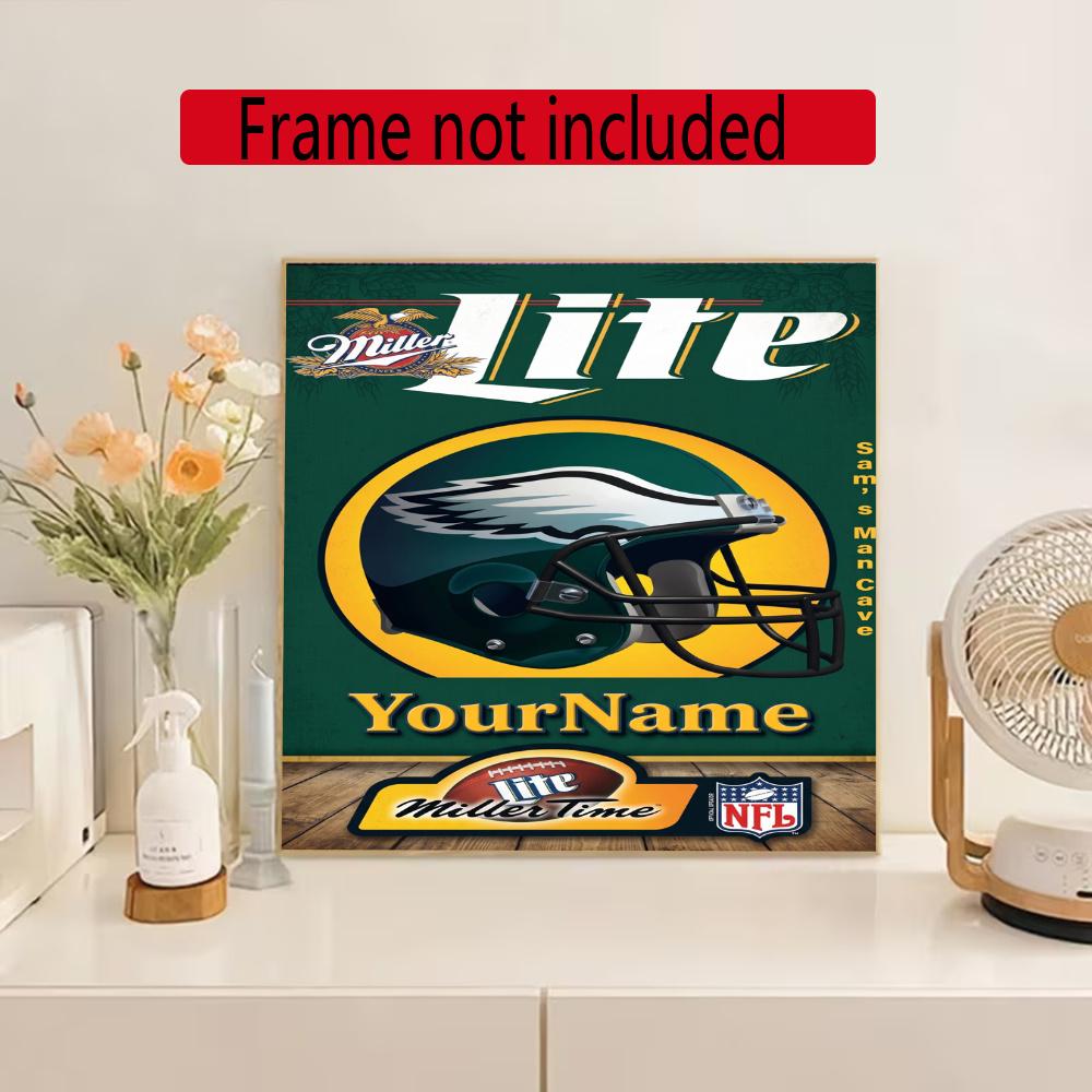 Philadelphia Eagles Personalized Name Diamond Paintings Mosaic Wall Round Diamond Art Painting Kits Embroidery Crystal Accessories Frameless