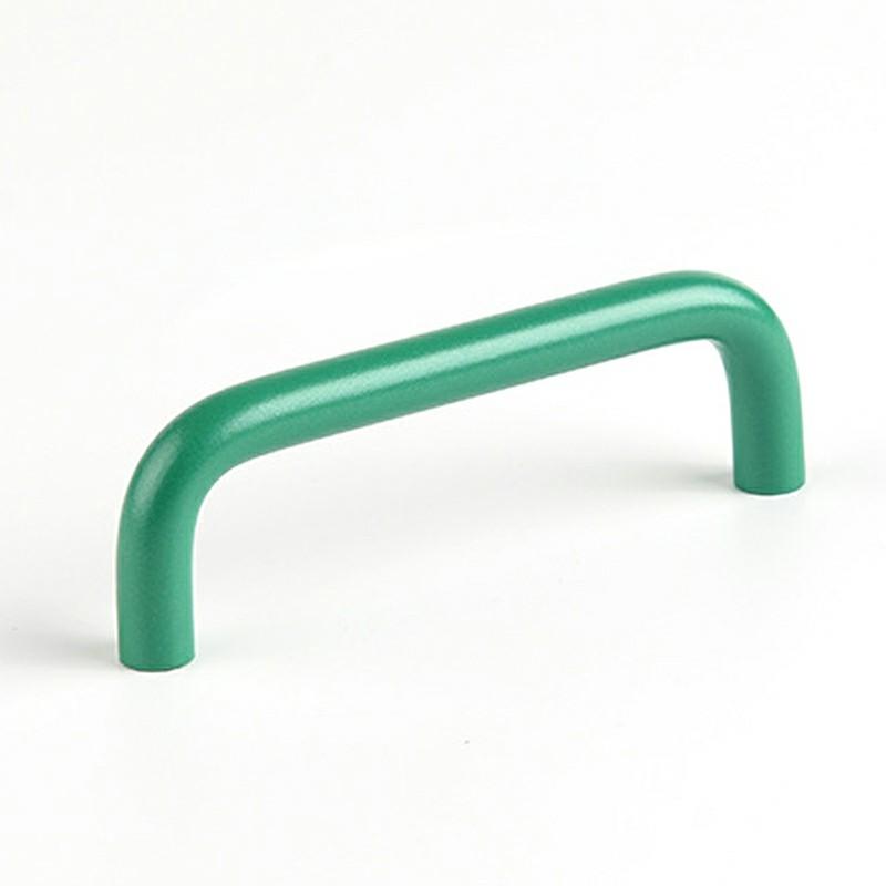 

Ручки-скоби з алюмінієвого сплаву для шаф з гвинтом 22 мм, Меблева фурнітура для висувних ящиків, Металеві ручки Green 96mm Hole Distance