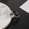 Vintage Sunset Valley Ring For Women Men Silver Color Punk Gothic Ring Unisex Accessories Handmade Designer Jewelry Lover Gift