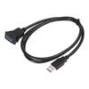 3ft 1m Platz Lkw Wasserdichte Verlängerung Kabel Panel Flush Mount USB 3,0 Auto Dashboard