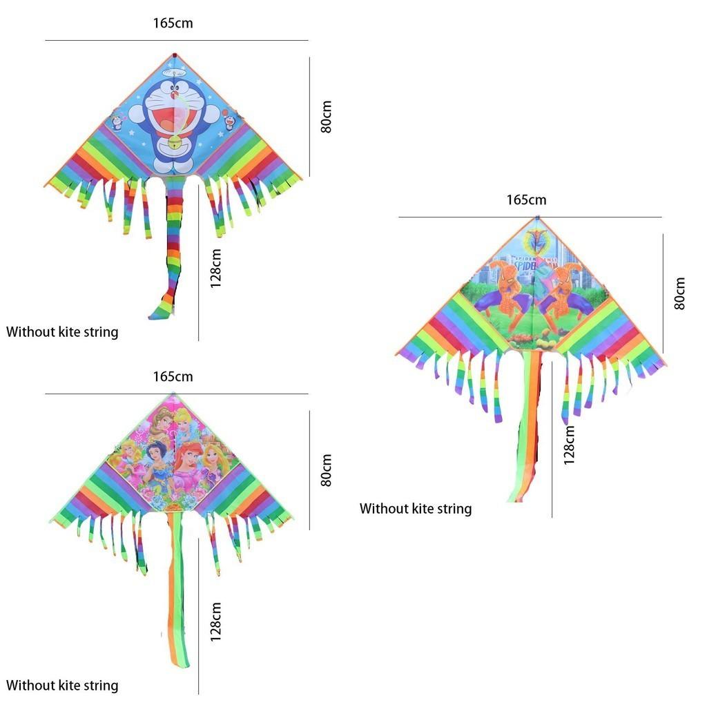 Weifang Neuer Stil Drachen Großhandel Kinder 1,7 m Regenbogen-Drachen mit langem Schwanz