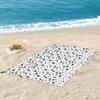 Dalmatian White and Black Dalmatian Dog Print Beach Towel Soft Microfiber Quick Dry Absorbent Quick Towels For Bath