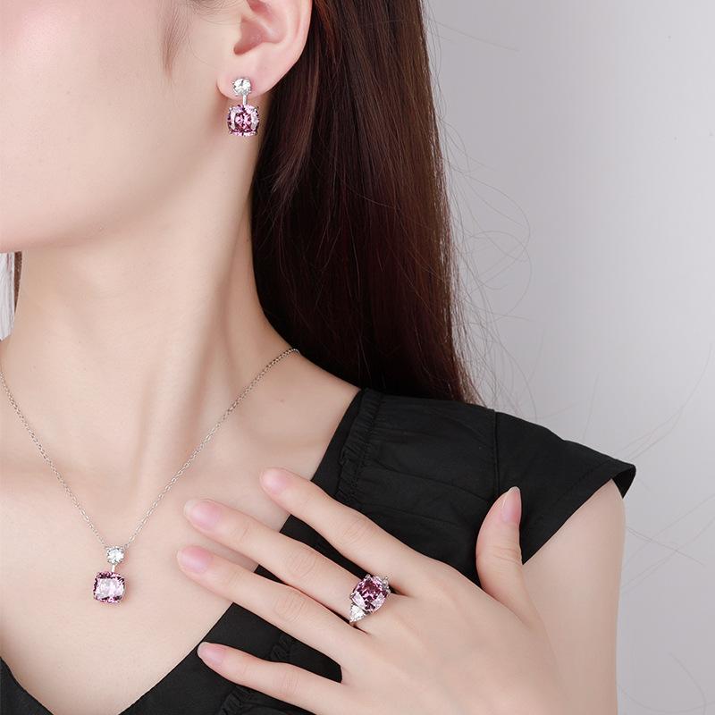 Jewelry Copper Bottom Gold-Plated Simulation Bird'S Nest Cut Dry Rose Retro Temperament Set Main Stone 12 * 12