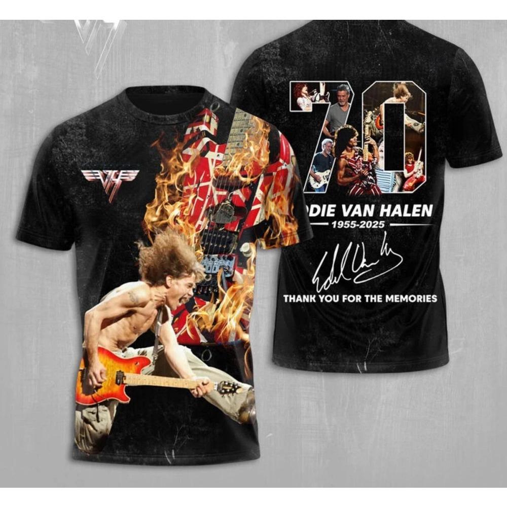Van Halen Rock Classic T-Shirts 3D Print Men Women Short Sleeve Round Neck T Shirt Harajuku Hip Hop Top Tees Clothing
