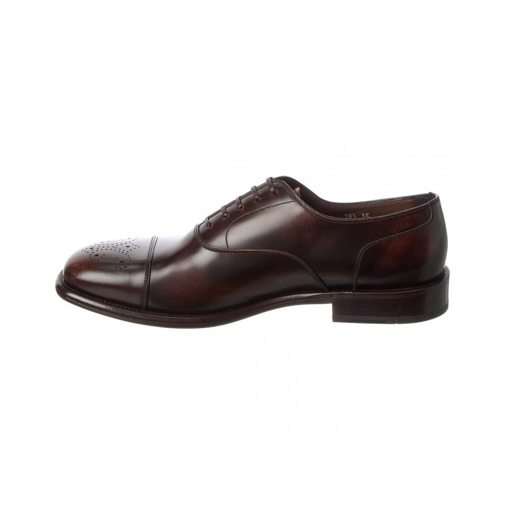 Salvatore Ferragamo Ferragamo Maxime Leather Oxford Brown