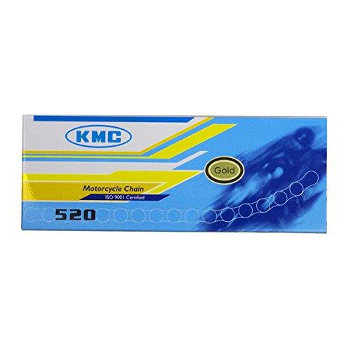 

KMC Gold Drive Chain 520-130 Links, 130 Links, Non-Sealed, Clip-On, for Virago, 911206
