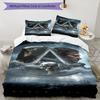 3-teiliges Assassin's Creed Bettwäsche-Set Bettbezug mit Verschluss Enthält 1 Bettbezug & 2 Kissenbezüge, Weich und Bequem für Alle Jahreszeiten.