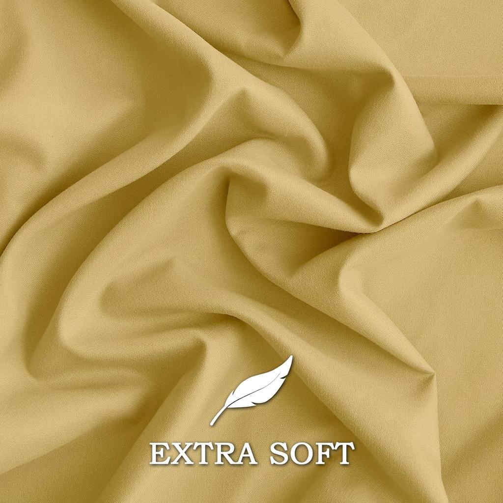 Q&J Fabric Co. Bedding Pillow Cases Standard Size Set of 2 – Soft Brushed Microfiber Pillow Cover, Wrinkle-Free, Fade-Resistant, Envelope Closure