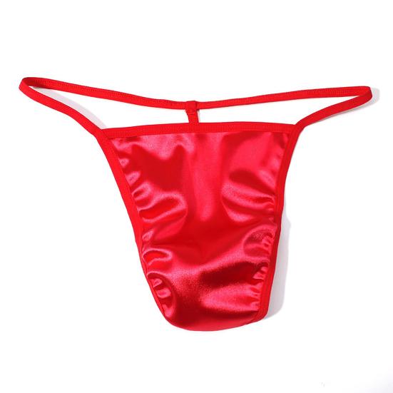 U Convex Low Rise Solid Color Men Thong U Convex Open Hip G-strings Underwear Inside Wear