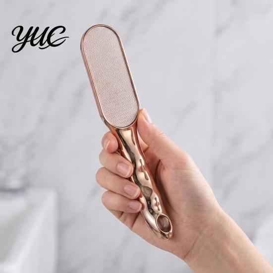 Nanometer Foot File with Ergonomic Handle, Callus Remover Rasp, Heels Rough Skin Hard Cracked Scrubber, Care Pedicure Tool Feet Smoothing