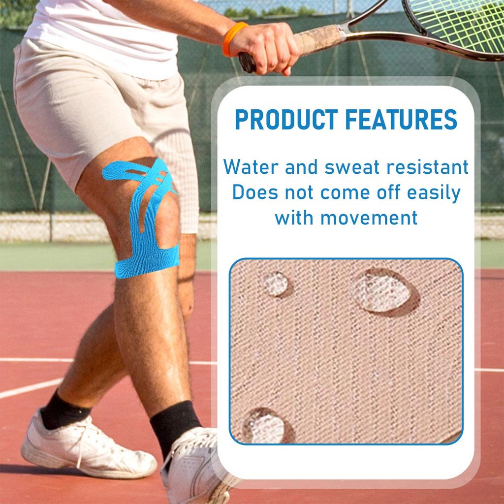 Sports, Fitness, Running, Knee Pads, Breathable, Waterproof, And Scratch-free Knee Care Patches, Pre-cut Knee Sports Tape 10pc
