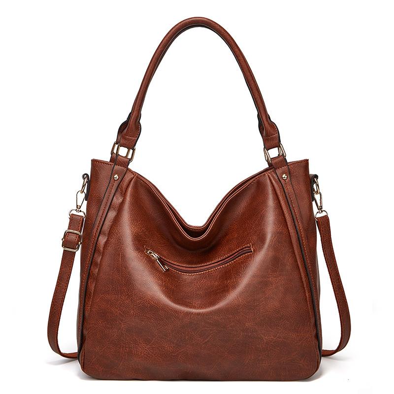 Fashion Women's Soft Leather Large-capacity Shoulder Handbags Hobo Bags Tote Bag
