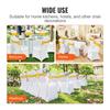 50 Sets Stretch Spandex Folding Chair Covers, Universal Fitted Chair Cover with Chair Sashes, Removable Washable Protective Slipcovers, for Wedding,