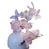 Pink Hanfu Hair Accessories Women's Full Set of Hairpins Tassel Back Pressure Ancient Cherry Blossom Hairpin Tang Mask Hairpin Headdress