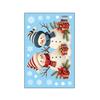 Christmas Window Sticker Removable Waterproof PVC Xmas Snowman Static Glass Cling Holiday Party Decoration Decal