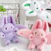 Entzückender Langohriger Fliegender Hase Plüschtier Schlüsselanhänger Niedliches Kinderrucksack-Accessoire
