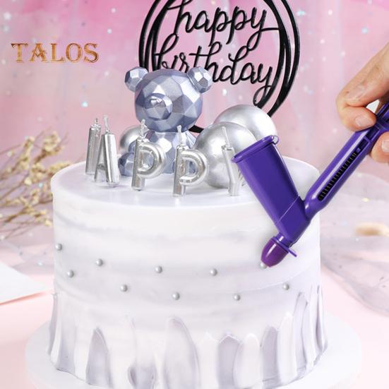 1 ensemble d'applicateur de fausses perles avec 4 tailles de buse en Silicone, Application de perles de bonbons en plastique de qualité alimentaire, outil de décoration de gâteaux desserts