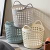 Large Handheld Multi-Purpose Storage Basket for Laundry, Clothes, and Vegetables - Japanese/Korean Style