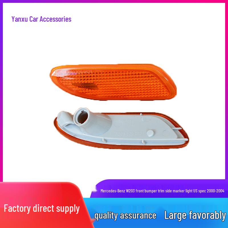 Mercedes-Benz Klasa C W203 US Listwa Ozdobna Przedniego Zderzaka Chromowana Listwa z Listwą Światła Bocznego C180 C200 C260