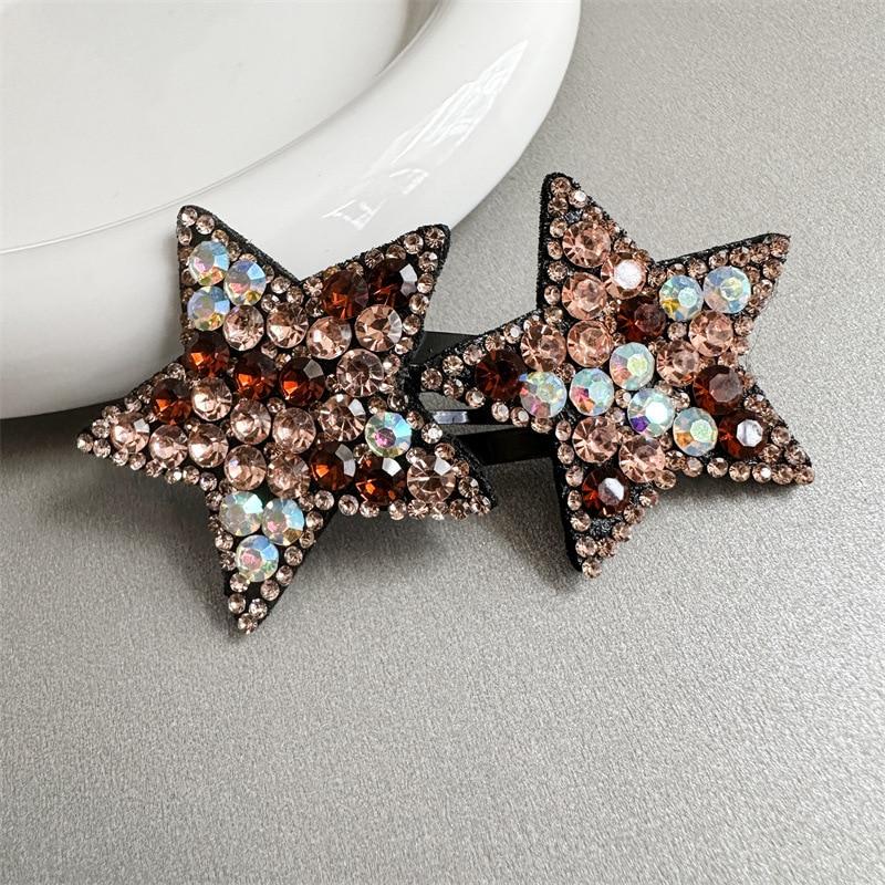 1PC New Cute Princess Pentagram Girls Hairpins Children Headwear Hairgrip Hair Clips Barrettes Hair Accessories