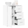 Vidaxl Cabinet, White, 60X31X70 Cm, Wood-Based Material