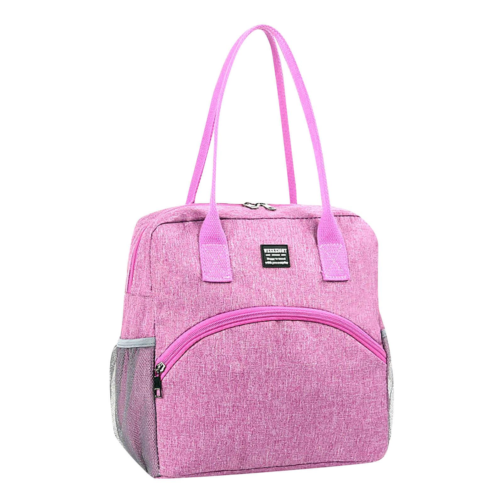 Insulated Lunch Bags, Resuable Leakproof Lunch Box,  Cooler Tote Bag, Lunch Container Meal Prep Lunch Tote Bag Thermal Lunchbox One Size