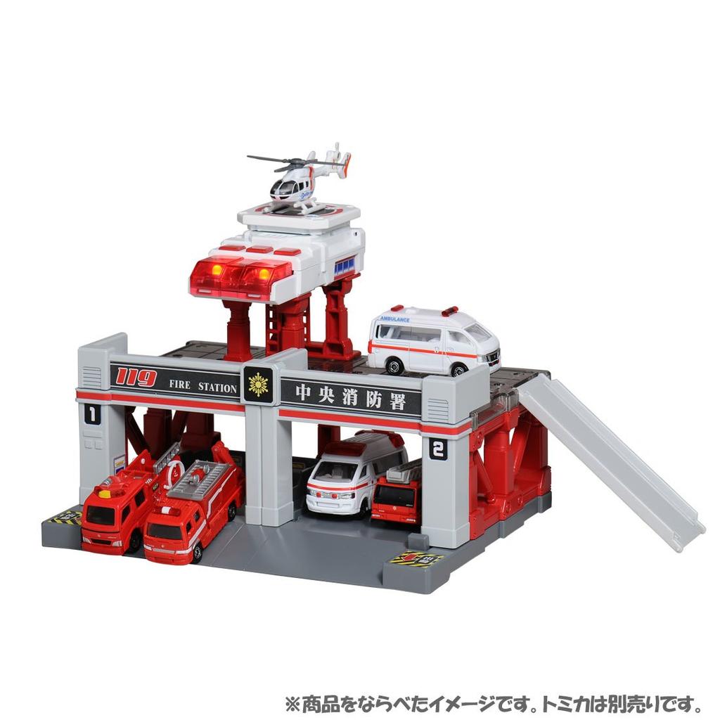 Tomica Tomica Town Build City Sound Light Fire Station