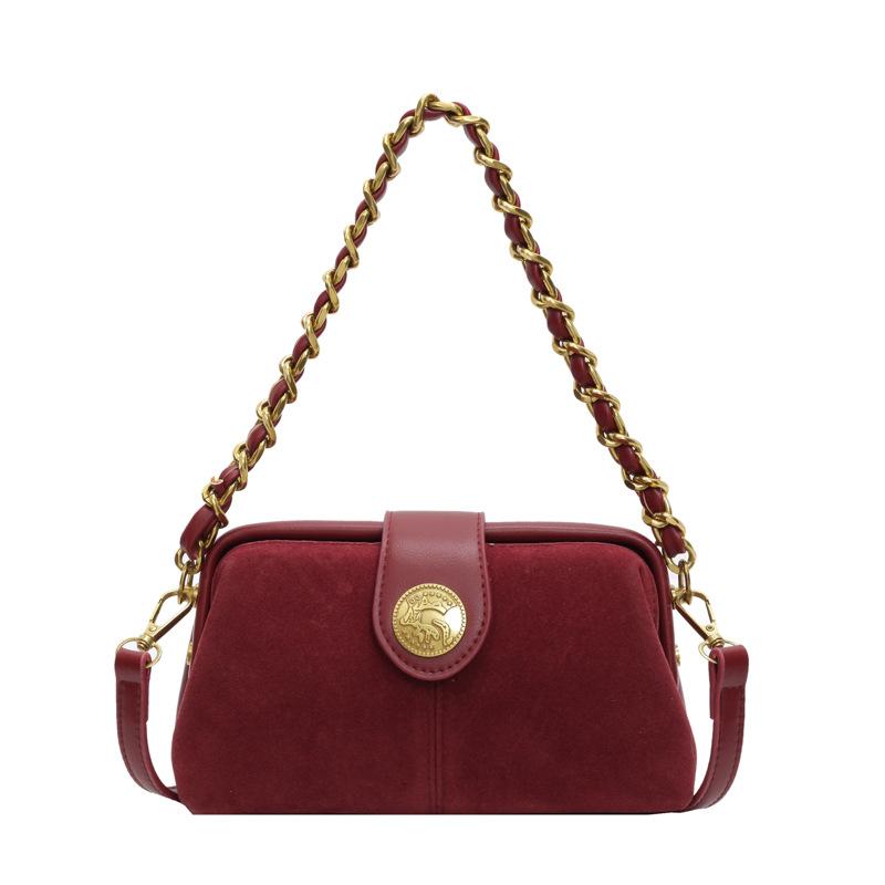 New retro trend shoulder bag women's autumn simple casual niche fashion high-end versatile shoulder crossbody bag