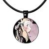 Ожерелье Paradise Kiss Аниме Юкари Хаясака Мивако Сакурада Черная веревочная цепочка Стеклянный кулон Ожерелье Шарм Украшения Подарок
