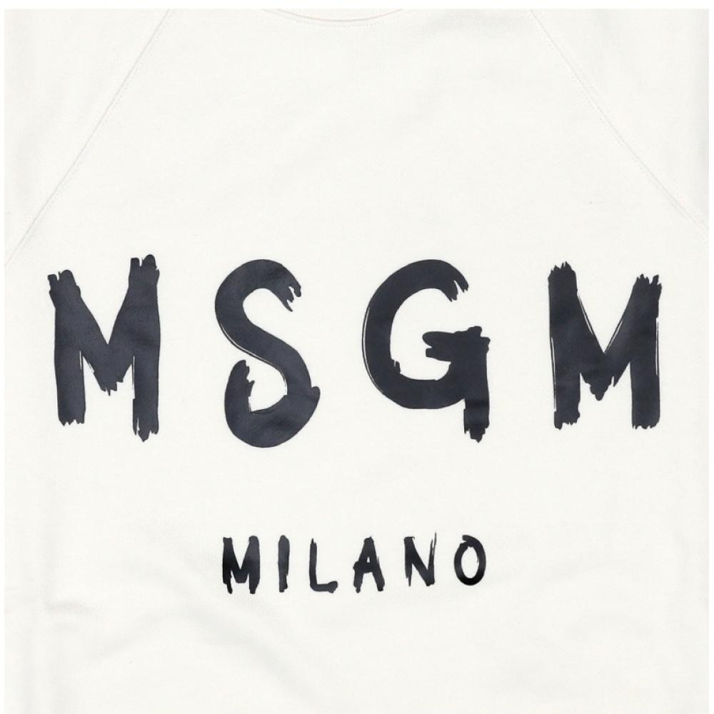 MSgm BruShed Logo Women S SweatShirt 2000mdm513 300001 02