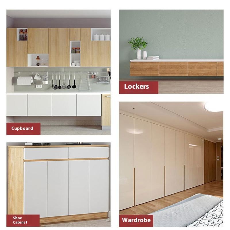 5Pcs Hidden Soft Quiet Close Closer Concealed Cabinet Rebounder Kitchen Cupboard Dampers Buffers Drawer Furniture Door Stopper