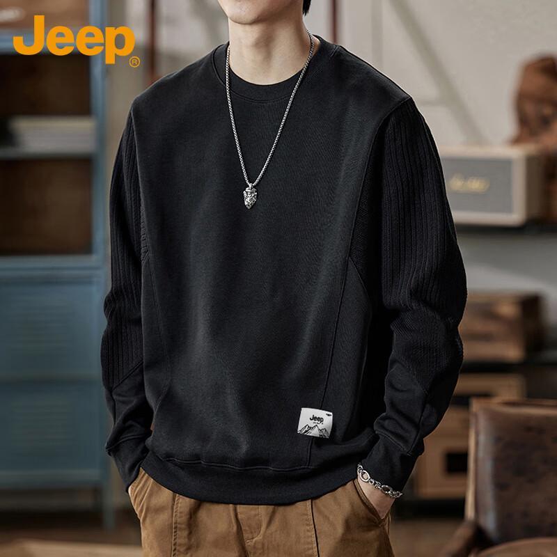 

JEEP Men s Colorblock Pullover Sweatshirt 2XL