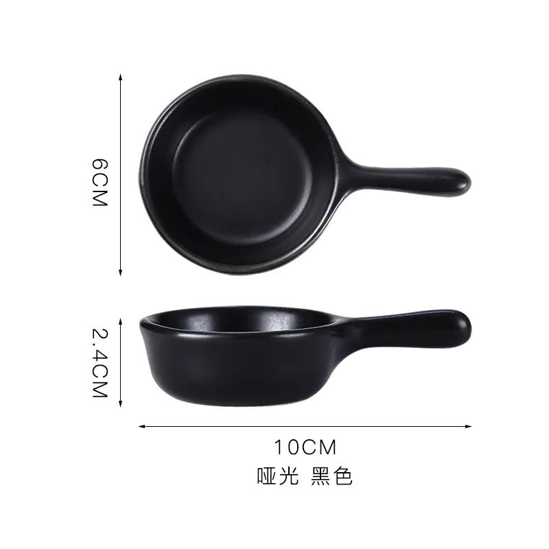 1Pcs Super Cute Ceramic Sauce Dish Mini Tray Small Plate Side Seasoning Dish Condiment Dishes Sushi Soy Snack Dipping Home Bowl